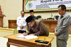  Pemkab dan DPRD Inhil Sepakati Ranperda APBD 2017